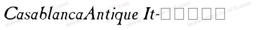 CasablancaAntique It字体转换